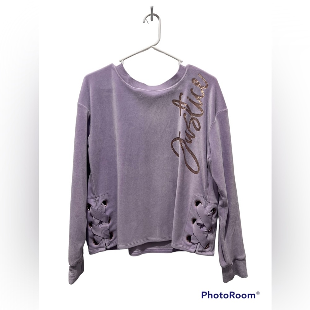 Purple Lilac Justice pullover (lightly worn)